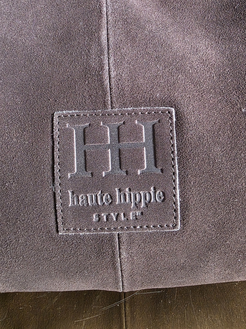 Haute Hippie Brown Fringe  Suede Hobo Bag - Picture 2 of 10